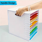Organizador de papel para álbumes de recortes de varios tamaños, carpeta de almacenamiento clasificadora de archivos de 12 niveles, estante de escritorio para papel de scrapbooking, apto para oficina en casa, tamaño grande/mediano/pequeño, almacenamiento