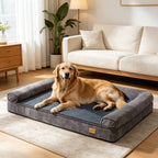 Cama duradera para perro grande: Cama tipo sofá acogedora jumbo extragrande para perro, espuma de esponja ortopédica, funda extraíble y lavable, para uso en invierno y verano