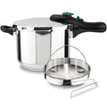 Magefesa DYNAMIC - Juego de Olla Express Rápida + Cestillo, Acero Inoxidable 18/10, Eficiencia Energética, Todo Tipo de Cocinas, Inducción