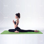 Alfombra de yoga de 3.3 mm - Alfombra de ejercicio antideslizante para yoga, Pilates, estiramientos, ejercicios en el suelo y fitness, negro