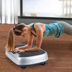 Placa vibratoria inteligente con masaje electromagnético | 99 niveles de velocidad | Almohadilla de acupresión para pies | Control remoto y banda de resistencia incluidos | Quemador silencioso de cuerpo completo para fitness en casa, recuperación muscular