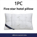 1/2 Piezas de Almohadas de Soporte para el Cuello para un Sueño Relajante, Suaves y Cómodas,Almohada Alta 900g Núcleo de Almohada para Dormir, Absorbe la Humedad y es Transpirable, Adecuadas para Dormitorio, Sala de Estar, Decoración del Hogar