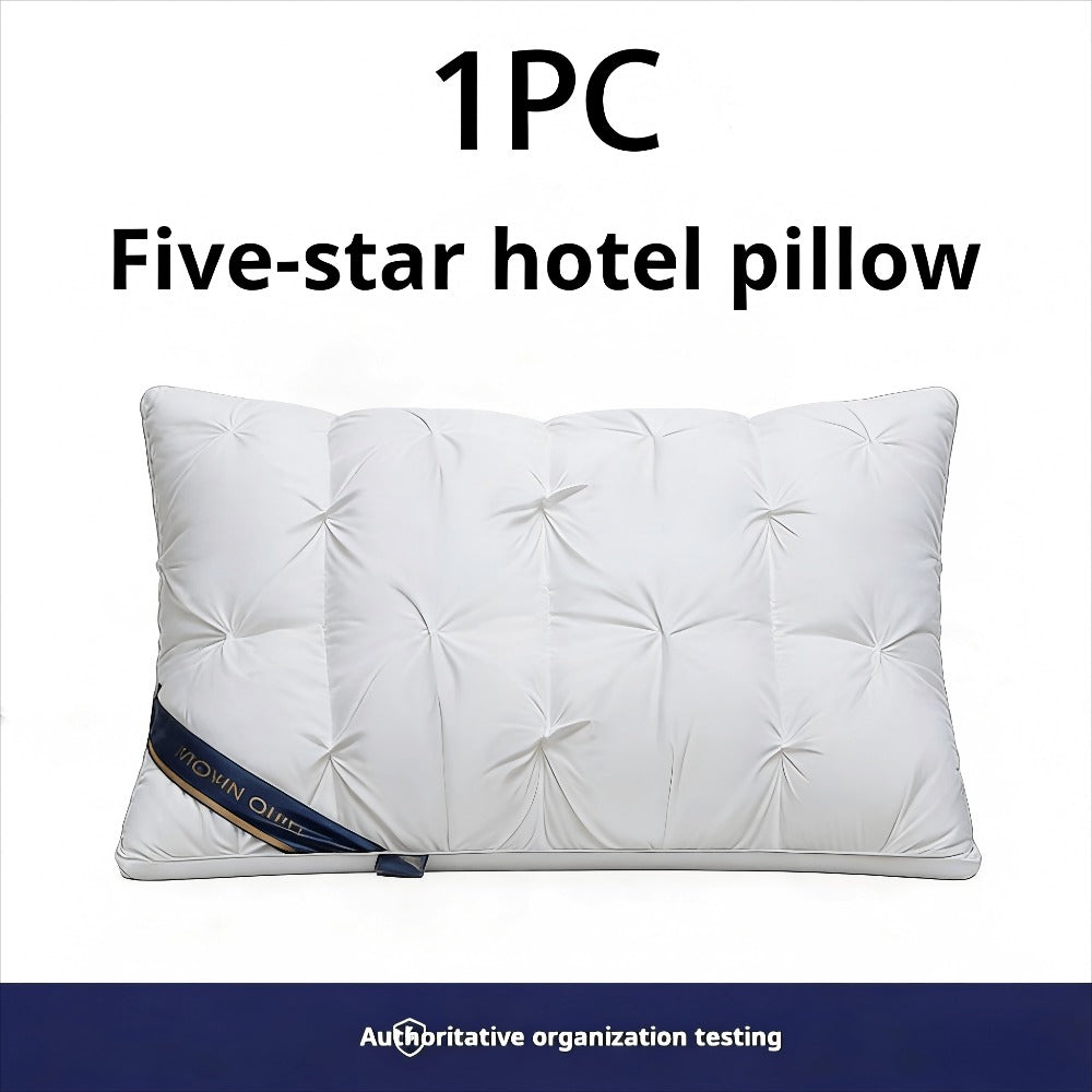 1/2 Piezas de Almohadas de Soporte para el Cuello para un Sueño Relajante, Suaves y Cómodas,Almohada Alta 900g Núcleo de Almohada para Dormir, Absorbe la Humedad y es Transpirable, Adecuadas para Dormitorio, Sala de Estar, Decoración del Hogar