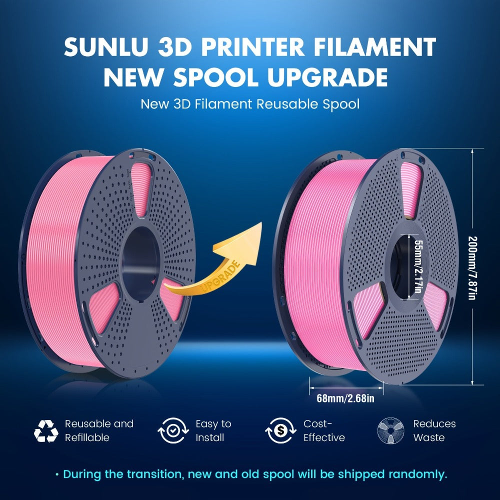 SUNLU Filamento PETG de Alta Velocidad, Filamento PETG para Impresión 3D, Menos Desprendimientos, Buena Adhesión de Capas, Alta Resistencia a la Tracción, Soporte para Impresión de Alta Velocidad de 50-600 mm/s, 3kg (6.6lbs)