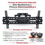 AOREX Soporte TV Pared Articulado Inclinable Y Giratorio – Soporte TV para 32-70 Pulgadas Pantallas – MAX VESA 400x400mm, para Soportar 60kg