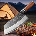 Cuchillo de cocina | 1 pieza Cuchillo de cocina de acero de Damasco, afilado como una cuchilla para rebanar y desmenuzar en la cocina, dureza de