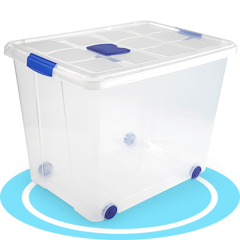 Caja Almacenamiento plástico para Guardar y Ordenar Juguetes, Libros, Documentos, Ropa, Mantas. Cierre Hermético, Gran Capacidad y Resistencia - Dekohome