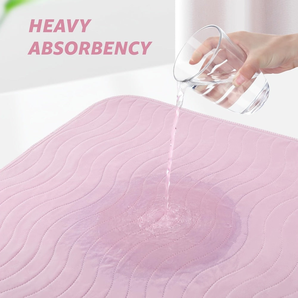 Paquete de 4 (132X86Cm)/Paquete de 2 (91X86Cm)/Paquete de 1 (91X86Cm) Protectores Extra Absorbentes Lavables, Protectores de Secado Rápido para Cama, Protectores Reutilizables Lavables para Perros, Pañales