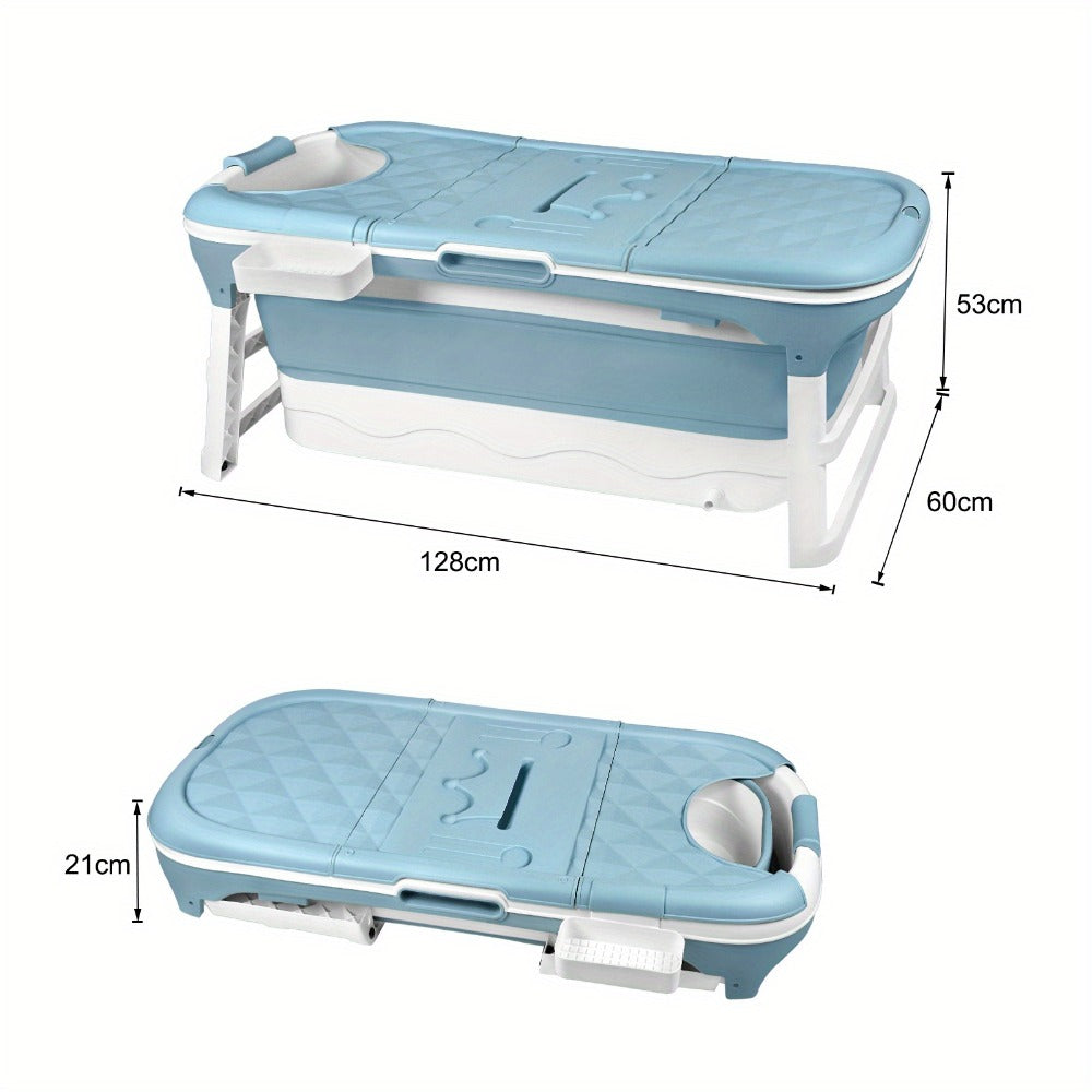 Bañera plegable portátil para adultos plegable portátil | Baño, balcón y espacios reducidos