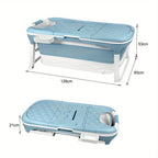 Bañera plegable portátil para adultos plegable portátil | Baño, balcón y espacios reducidos
