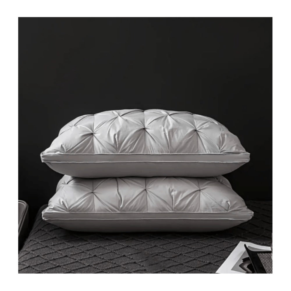 1/2 Piezas de Almohadas de Soporte para el Cuello para un Sueño Relajante, Suaves y Cómodas,Almohada Alta 900g Núcleo de Almohada para Dormir, Absorbe la Humedad y es Transpirable, Adecuadas para Dormitorio, Sala de Estar, Decoración del Hogar