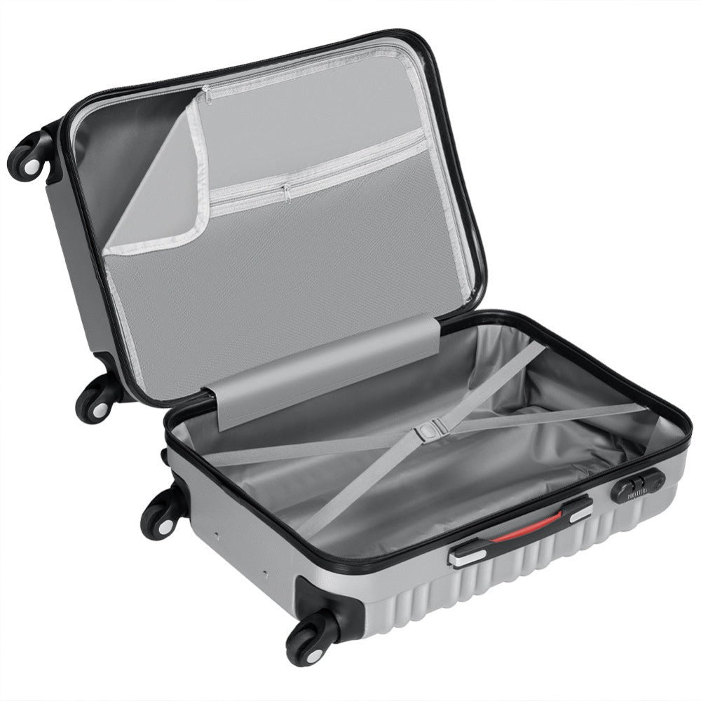 Conjunto PROVITERA de 4 Maletas Rígidas de ABS, Maleta Rígida S-M-L-XL con Asa Telescópica de Gel y 4 Ruedas de Rodadura Fácil, Trolley Ligero y Resistente al Viaje, Equipaje de Mano con Cerradura de Código, Mangos de Gel Ergonómicos, Ruedas Giratorias de