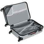 Conjunto PROVITERA de 4 Maletas Rígidas de ABS, Maleta Rígida S-M-L-XL con Asa Telescópica de Gel y 4 Ruedas de Rodadura Fácil, Trolley Ligero y Resistente al Viaje, Equipaje de Mano con Cerradura de Código, Mangos de Gel Ergonómicos, Ruedas Giratorias de