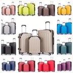 Maleta de tres piezas de equipaje de 20+24+28 pulgadas, Set de maletas familiares, maleta de cabina de 20 pulgadas, caja de almacenamiento de viaje de negocios, maleta con contraseña, maleta con ruedas universales, maleta rígida de ABS, maleta con carro d