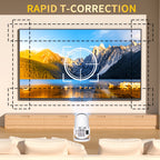 Proyector | Mini proyector portátil, con sistema Android 13, corrección automática de trapezoide, rotación de 180°, apto para
