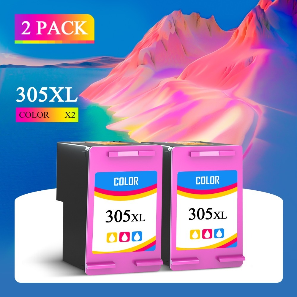 Multipack de cartuchos de tinta 305XL para impresora HP 305XL, color negro, compatibles con HP Deskjet 2800E 2810E 2820E 2821E 2822E 2823E 2800 2810 2820 2821 2822 2823 4220E 4222E 4230E