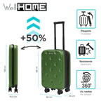 Maleta de Cabina Plegable Ultrafina 18" y 20" | Grosor Reducible | ABS Ligero y Resistente | Mango Telescópico + Ruedas | Varios Colores