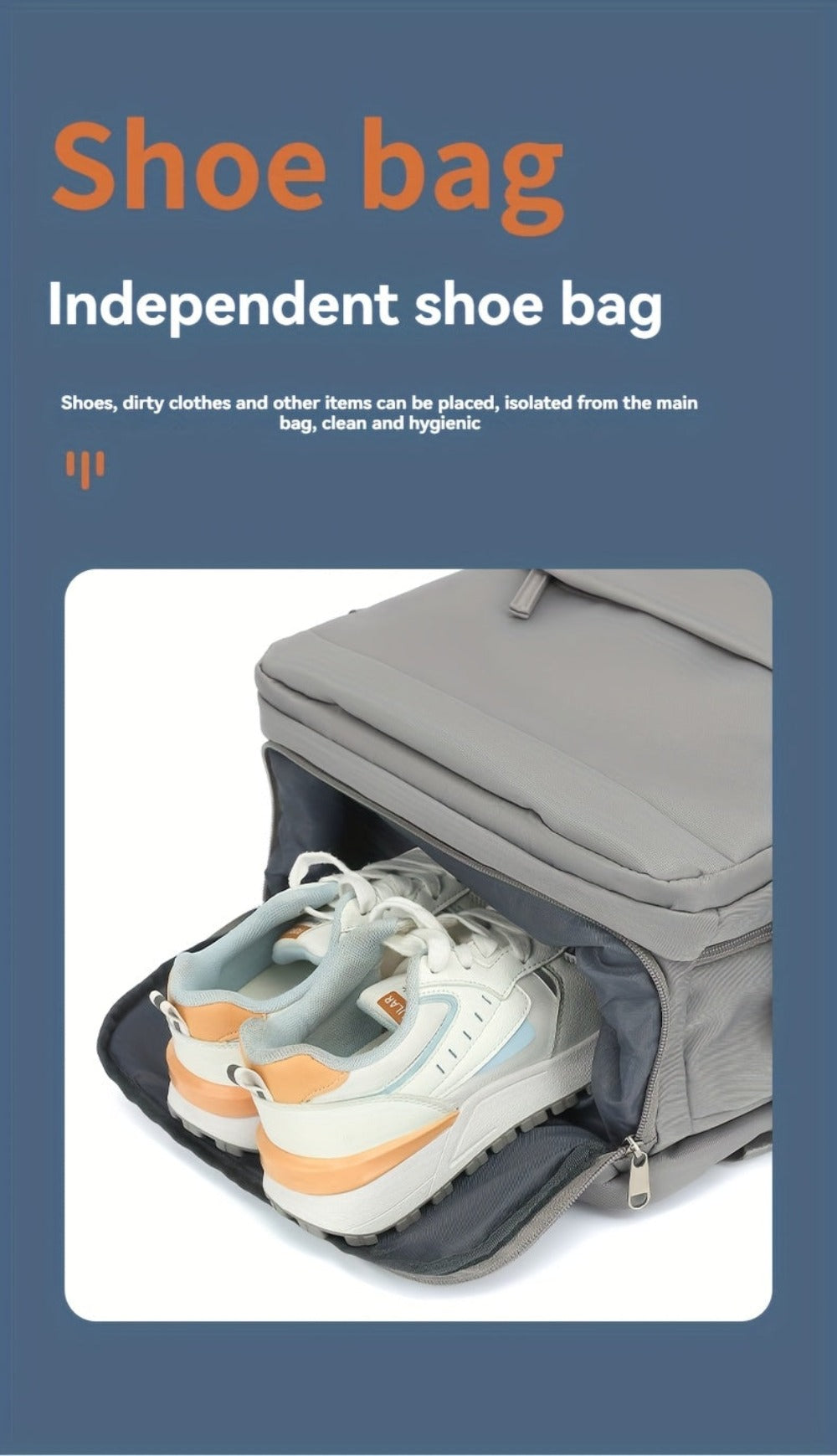 Mochila de viaje para laptop de mujer aprobada por aerolíneas, 38.1cm, separación seca y húmeda, azul claro, correa ajustable, compartimento para zapatos