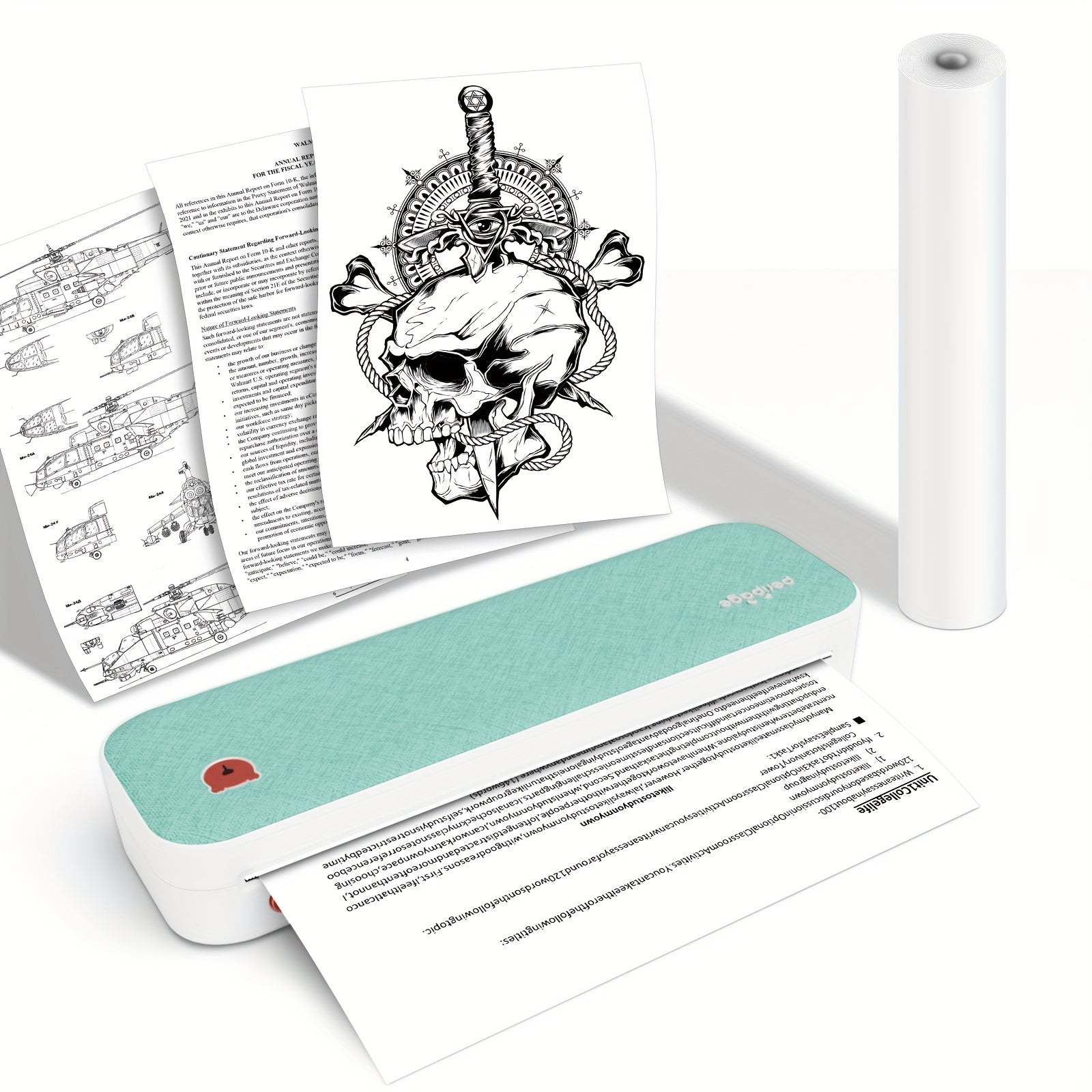 Impresora térmica A4 portátil PeriPage con Bluetooth y conexión USB
