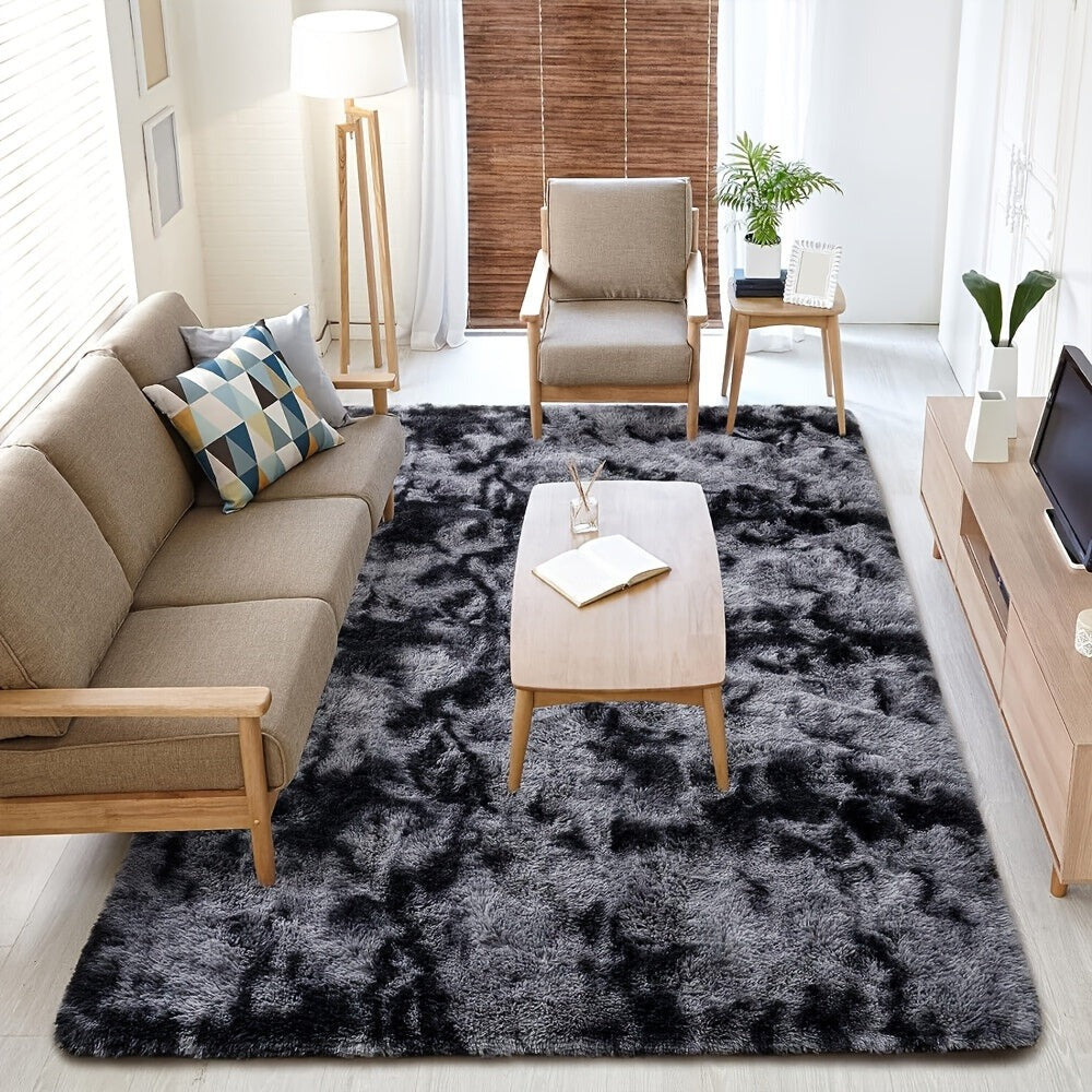 1 pieza de alfombra peluda gruesa y grande de 230 x 160 cm para sala de estar, dormitorio, pasillo o como pasillo de entrada