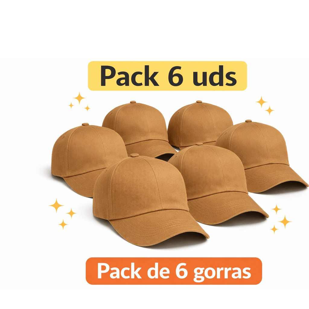 PACK DE 6 GORRAS