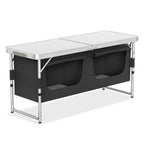 Cocina de Camping Plegable con Marco de Aluminio y Bolsa de Transporte, Gabinete Móvil para Exteriores, Cocina de Viaje, Caja de Cocina, Gabinete para Tienda de Campaña