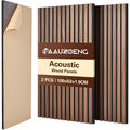Paneles Acústicos Autoadhesivos Juego de 2 piezas 4 piezas 6 piezas 8 piezas 100X52Cm, Paneles de Pared Insonorizantes con Reducción de Eco Hechos de Veneración de Madera - Paneles Acústicos de Madera para Decoración de Pared Sala de Estar, Oficina y Ofic