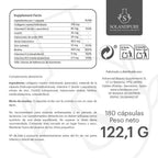 Colágeno y Ácido Hialurónico 180 Cápsulas Vegetales – Fórmula Premium con PEPTAN® Marino, Biotina, CoQ10, Vitaminas y Minerales - Calidad Premium Solandpure®