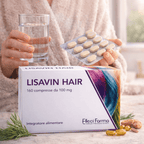 Lisavin Hair - Suplemento Alimenticio con Queratina, Biotina, Zinc y Cola de Caballo - 160 Micro Tabletas