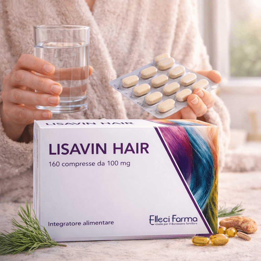 Lisavin Hair - Suplemento Alimenticio con Queratina, Biotina, Zinc y Cola de Caballo - 160 Micro Tabletas