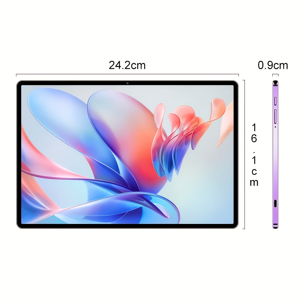 Tablet | Tablet de 10.1 pulgadas con teclado, Android 15, 16GB RAM (8GB+8GB de expansión), 512GB ROM, Expandible a 1TB, Wifi/Lte, 6000Mah, con