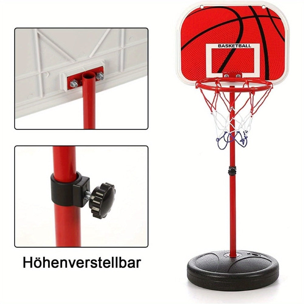 Base de aro de baloncesto, soporte de baloncesto de altura regulable 63-150 cm, juego de aro y tablero de baloncesto
