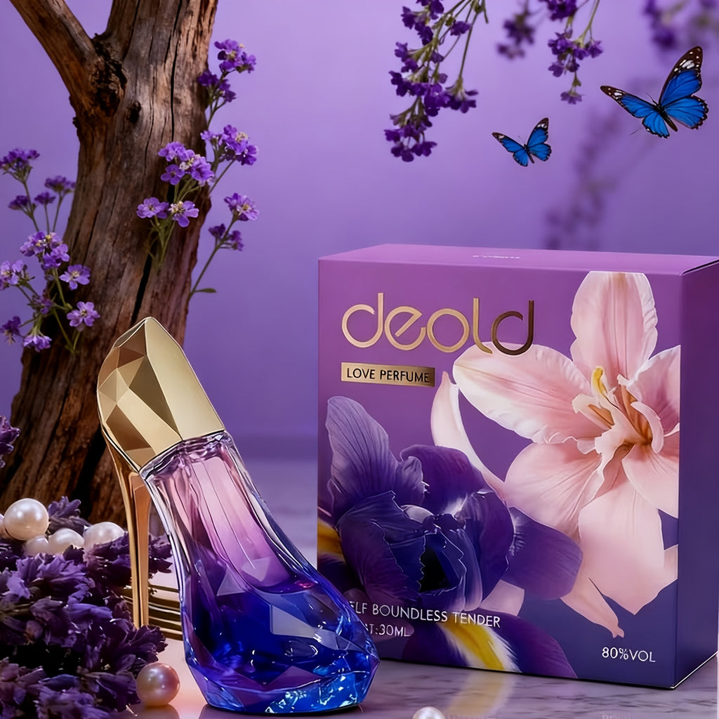 Set de Perfumes Elegantes de Tacón Alto para Mujer | Spray de Perfume Natural Naranja, Fragancia Floral Fresca de Larga Duración, Que Muestra Encanto Femenino, Perfecto para el Desplazamiento Diario y Viajes (30ml*2)