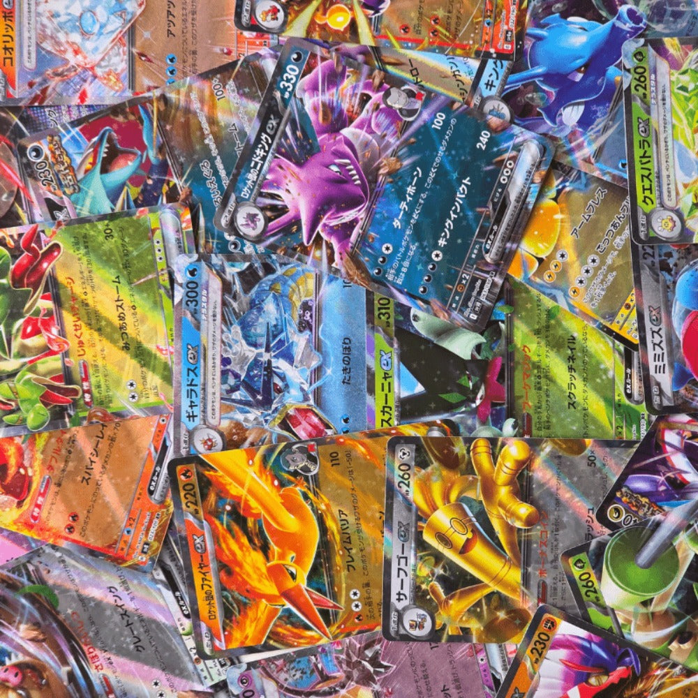 4 Cartas Pokémon EX – Juego de 4 Cartas EX Oficiales Japonesas, Raras o Brillantes
