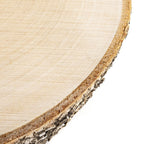 Lámina de Madera de Abedul 17–20 cm con Corteza Natural Redonda | Cortada a Mano, Cruda, Pulida, Producción de Poli | Perfecta para Decoraciones DIY, Adornos, Portavelas, Decoupage, Pirograbado, Transferencia de Fotos, Bodas Boho | Estructura de Veta Únic
