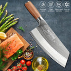 Cuchillo de cocina para preparación de carne y verduras | 19.81 cm y Acero Inoxidable