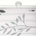 1pc Cortinas Plisadas Sin Taladro Requerido Con Portarrollos de Clip, Cortinas Plisadas de Clip, Cortinas Opacas de Protección Solar con Diseño de Ramas de Árbol, Cortinas para Ventanas y Puertas