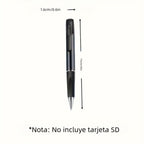 Cámara WIFI en Forma de Bolígrafo con Detección de Movimiento - Cámara 1080P, Dispositivo para Grabación de Exámenes, Lente 100°, Control Remoto por APP, Compatible con Tarjeta de Memoria 256GB y Batería 250mAh