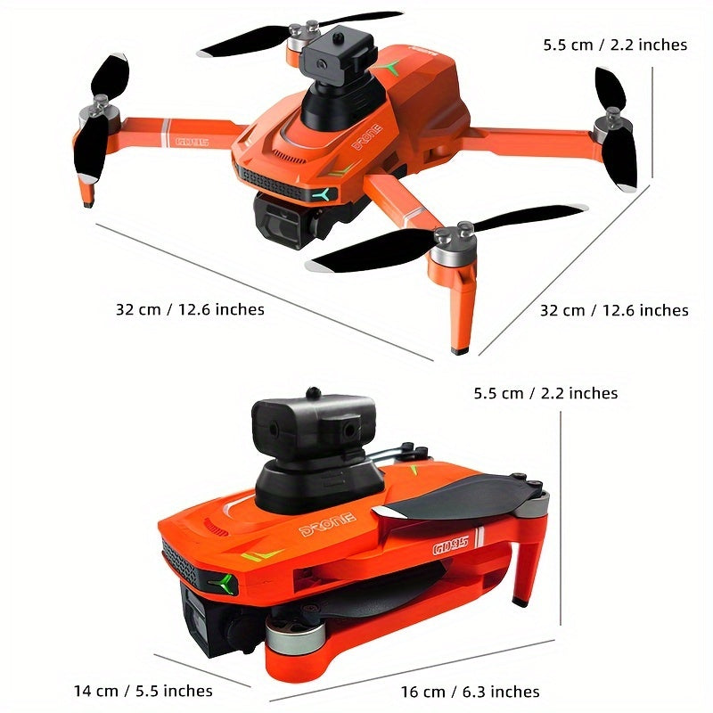 [ GD95 Dron Aéreo Profesional ] Diseño Plegable, Batería Dual de Larga Duración, Doble Cámara para Grabación, Mantenimiento de Altura y Giro de 360°, Ideal como Regalo de Navidad/Halloween o Cumpleaños para Novio