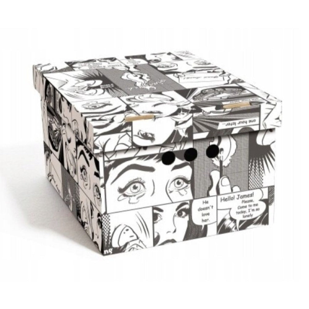 Caja de almacenamiento decorativa de cartón, 1 pieza, con estampado, para ropa, artículos pequeños, documentos, ideal para hogar, oficina o armario, dimensiones: 35x26.3x18.6 cm