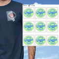 Pegatinas de transferencia de calor personalizadas para ropa, con tu logo en un tamaño de 10.16X10.16 cm, perfectas para diseños en el pecho de camisetas