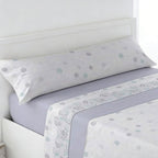 Juego de ropa de cama (Sábana ajustable, Cubrecama, Funda de almohada) | Juego de sábanas estampadas de 3 piezas | Primavera/Verano | Múltiples estilos | Tejido suave | 180cm - Múltiples tamaños disponibles