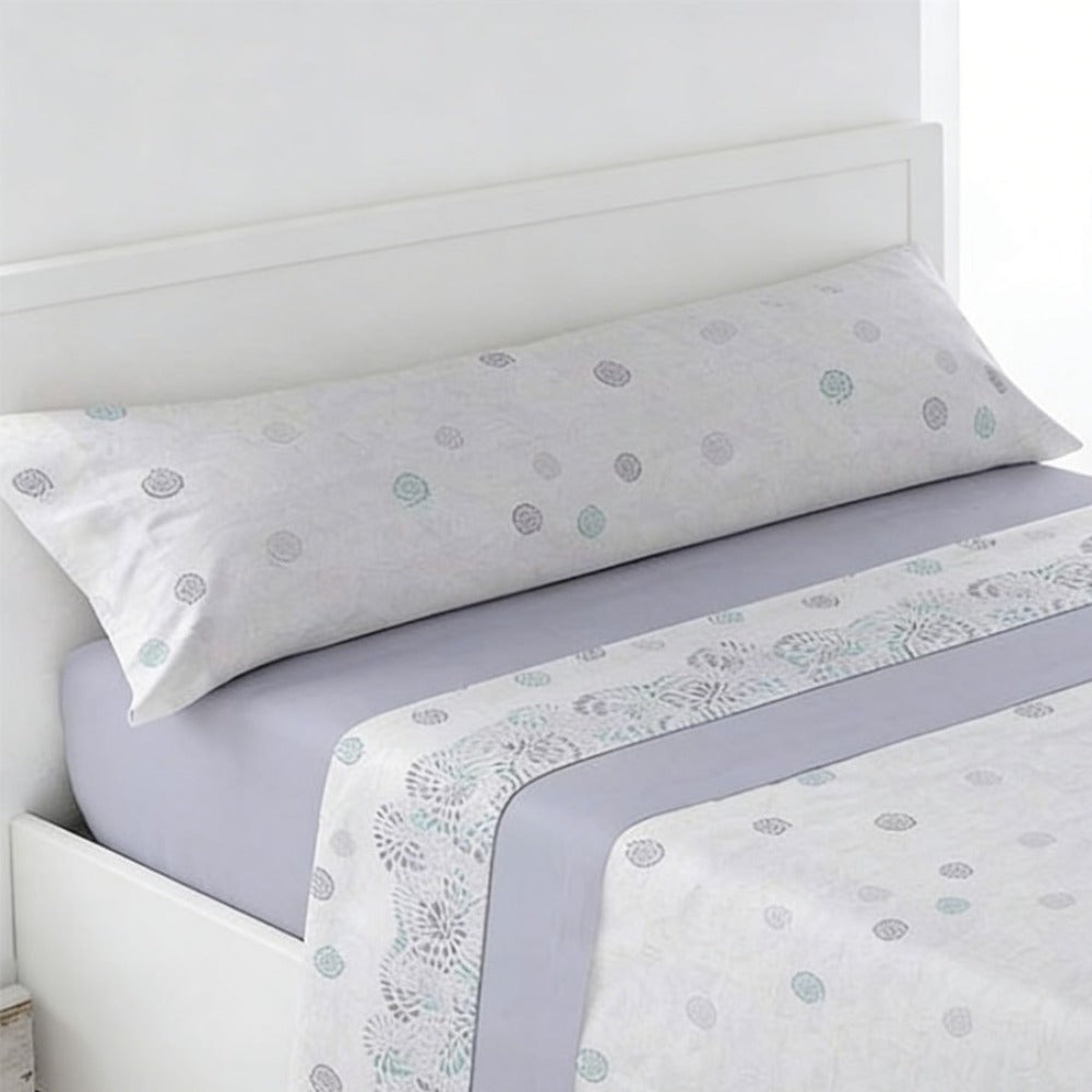 Juego de ropa de cama (Sábana ajustable, Cubrecama, Funda de almohada) | Juego de sábanas estampadas de 3 piezas | Primavera/Verano | Múltiples estilos | Tejido suave | 180cm - Múltiples tamaños disponibles