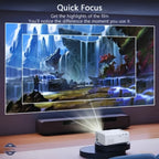 Mini Proyector HD Compacto para Cine en Casa y Camping, Compatible con 1080P, Alimentado por USB, Diseño Portátil con Pantalla LCD, Perfecto para Uso en Interiores y Exteriores