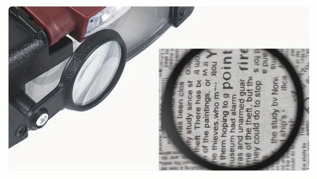Lupa con luz LED ajustable plegable | Lectura reparación precisión y manualidades