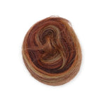 Lana Polaca, Peinada, 10g - Marrón/Amarillo Melange