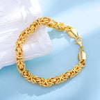 Pulsera de mujer con cuerda de hierba dorada, 925 plata de ley, estilo elegante para las fiestas, regalo perfecto para damas, presentada en una hermosa caja de regalo