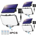Luz solar exterior con sensor 3pcs | Jardín patio garaje y seguridad