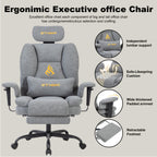 Silla de gaming SYMINO, silla de oficina ergonómica de piel PU con soporte lumbar - Silla de escritorio reclinable para computadora para adultos, asiento de videojuegos estilo carreras (altura y reposacabezas ajustables)