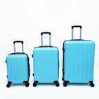 Juego de 3 Maletas Tamaños 18" (51X33X20cm), 22" (61x41x25cm), 26" (71x46x31cm) Medidas con ruedas incluidas, con Cerradura Numérica Maleta Cabina Trolley con Carcasa ABS Ligera, Asa Telescópica de Aluminio y 4 Ruedas Giratorias 360°